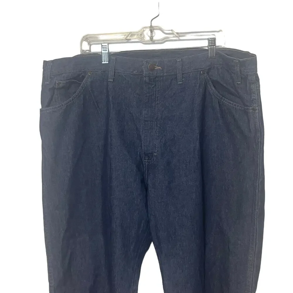 Dickies Men's Size 44 X 30 Medium Wash Denim Straight‎ Leg Jeans
